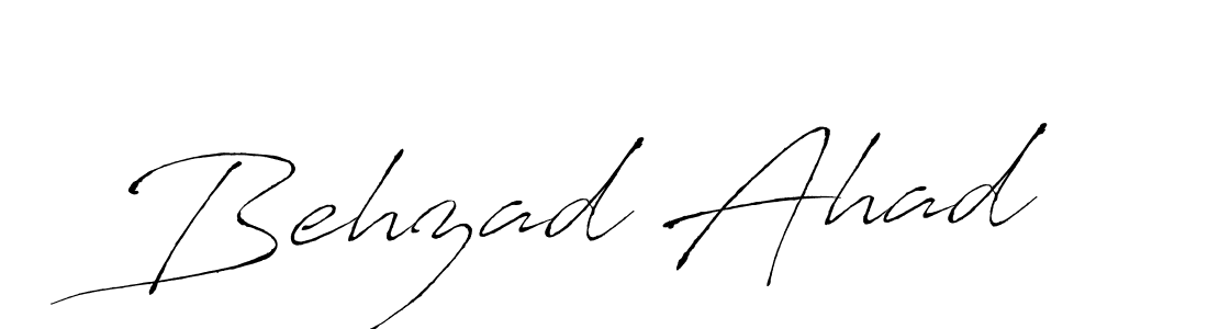 Make a beautiful signature design for name Behzad Ahad. With this signature (Antro_Vectra) style, you can create a handwritten signature for free. Behzad Ahad signature style 6 images and pictures png