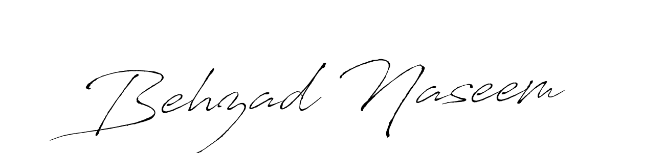How to make Behzad Naseem name signature. Use Antro_Vectra style for creating short signs online. This is the latest handwritten sign. Behzad Naseem signature style 6 images and pictures png