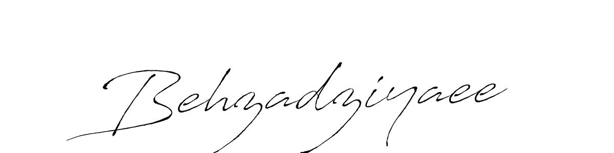 How to make Behzadziyaee signature? Antro_Vectra is a professional autograph style. Create handwritten signature for Behzadziyaee name. Behzadziyaee signature style 6 images and pictures png