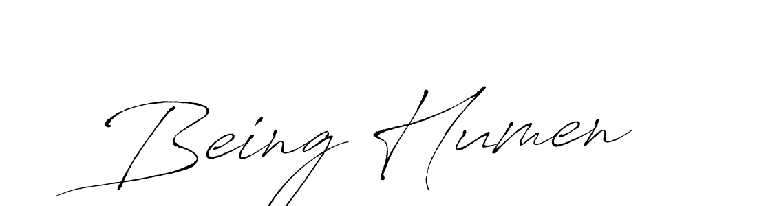 Use a signature maker to create a handwritten signature online. With this signature software, you can design (Antro_Vectra) your own signature for name Being Humen. Being Humen signature style 6 images and pictures png