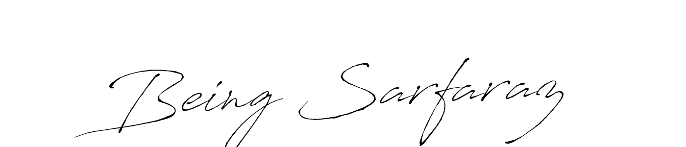 The best way (Antro_Vectra) to make a short signature is to pick only two or three words in your name. The name Being Sarfaraz include a total of six letters. For converting this name. Being Sarfaraz signature style 6 images and pictures png