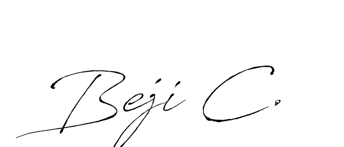 Use a signature maker to create a handwritten signature online. With this signature software, you can design (Antro_Vectra) your own signature for name Beji C.. Beji C. signature style 6 images and pictures png