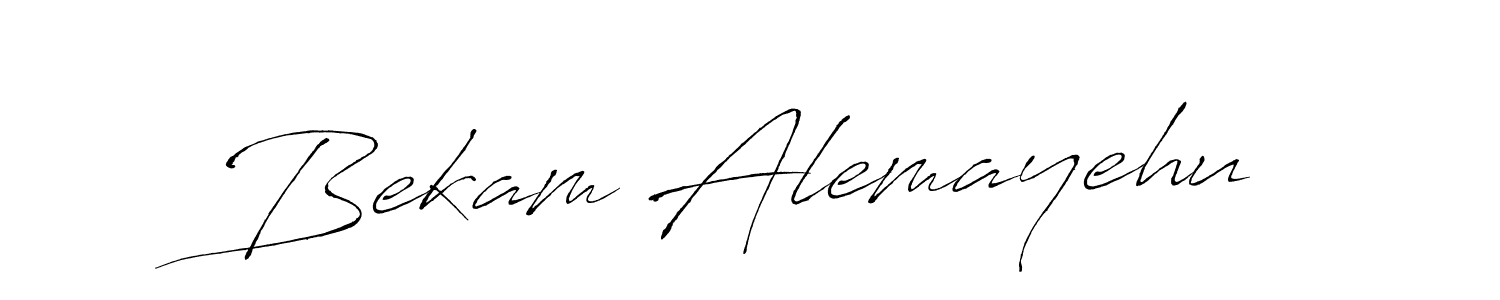 Also we have Bekam Alemayehu name is the best signature style. Create professional handwritten signature collection using Antro_Vectra autograph style. Bekam Alemayehu signature style 6 images and pictures png
