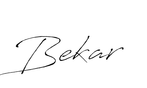 Make a beautiful signature design for name Bekar. With this signature (Antro_Vectra) style, you can create a handwritten signature for free. Bekar signature style 6 images and pictures png