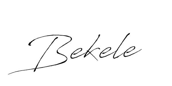 Bekele stylish signature style. Best Handwritten Sign (Antro_Vectra) for my name. Handwritten Signature Collection Ideas for my name Bekele. Bekele signature style 6 images and pictures png
