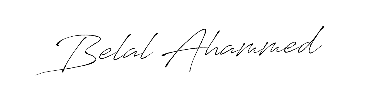 Belal Ahammed stylish signature style. Best Handwritten Sign (Antro_Vectra) for my name. Handwritten Signature Collection Ideas for my name Belal Ahammed. Belal Ahammed signature style 6 images and pictures png