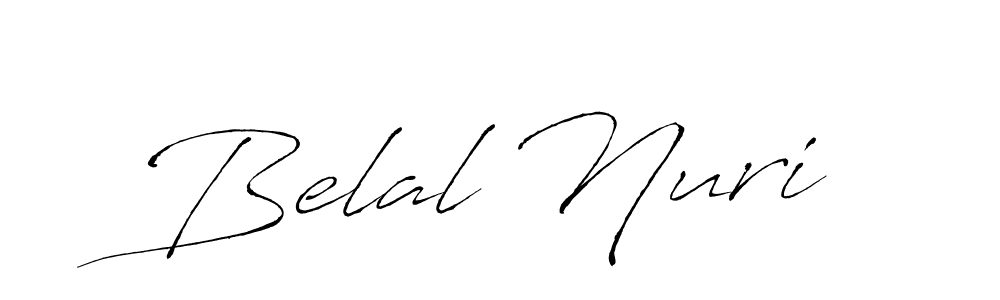 How to make Belal Nuri signature? Antro_Vectra is a professional autograph style. Create handwritten signature for Belal Nuri name. Belal Nuri signature style 6 images and pictures png