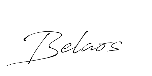 How to make Belaos signature? Antro_Vectra is a professional autograph style. Create handwritten signature for Belaos name. Belaos signature style 6 images and pictures png