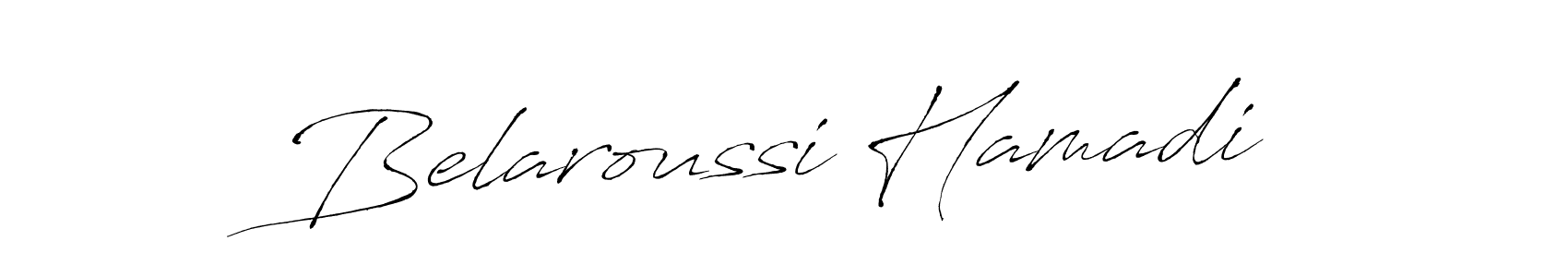 Belaroussi Hamadi stylish signature style. Best Handwritten Sign (Antro_Vectra) for my name. Handwritten Signature Collection Ideas for my name Belaroussi Hamadi. Belaroussi Hamadi signature style 6 images and pictures png