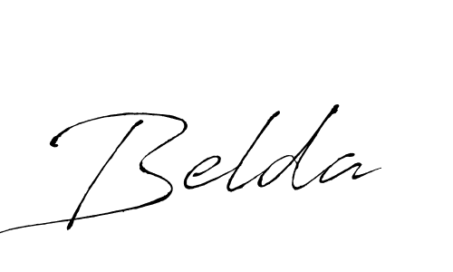 Belda stylish signature style. Best Handwritten Sign (Antro_Vectra) for my name. Handwritten Signature Collection Ideas for my name Belda. Belda signature style 6 images and pictures png