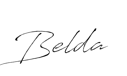 Belda stylish signature style. Best Handwritten Sign (Antro_Vectra) for my name. Handwritten Signature Collection Ideas for my name Belda. Belda signature style 6 images and pictures png