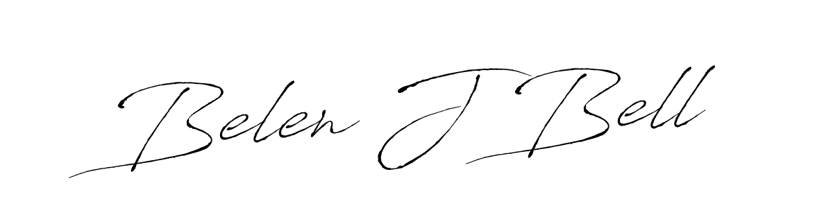 Design your own signature with our free online signature maker. With this signature software, you can create a handwritten (Antro_Vectra) signature for name Belen J Bell. Belen J Bell signature style 6 images and pictures png