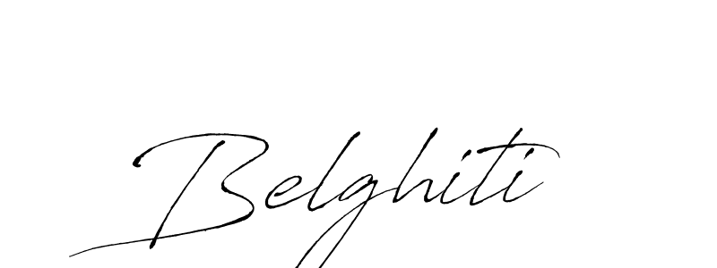 Make a beautiful signature design for name Belghiti. With this signature (Antro_Vectra) style, you can create a handwritten signature for free. Belghiti signature style 6 images and pictures png