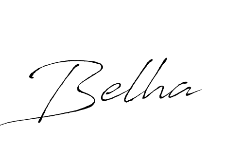 Create a beautiful signature design for name Belha. With this signature (Antro_Vectra) fonts, you can make a handwritten signature for free. Belha signature style 6 images and pictures png