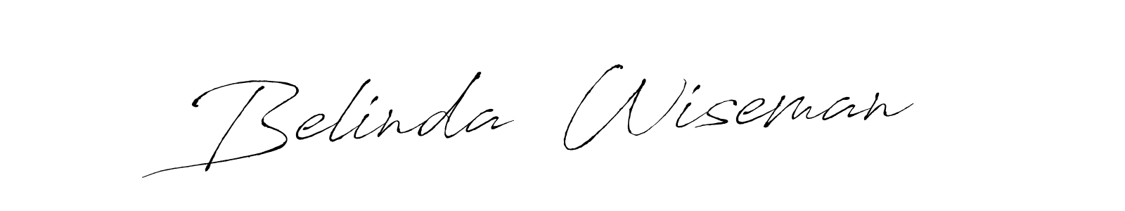 Use a signature maker to create a handwritten signature online. With this signature software, you can design (Antro_Vectra) your own signature for name Belinda  Wiseman. Belinda  Wiseman signature style 6 images and pictures png