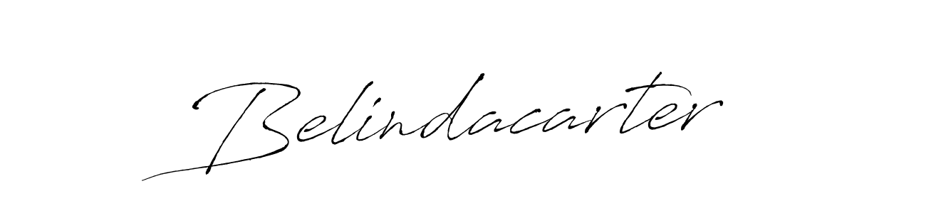 Make a beautiful signature design for name Belindacarter. With this signature (Antro_Vectra) style, you can create a handwritten signature for free. Belindacarter signature style 6 images and pictures png