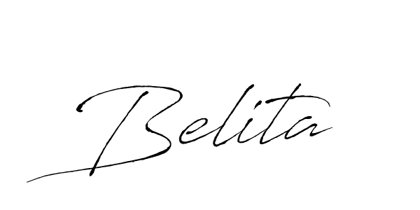 Create a beautiful signature design for name Belita. With this signature (Antro_Vectra) fonts, you can make a handwritten signature for free. Belita signature style 6 images and pictures png