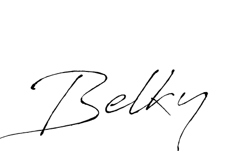 Antro_Vectra is a professional signature style that is perfect for those who want to add a touch of class to their signature. It is also a great choice for those who want to make their signature more unique. Get Belky name to fancy signature for free. Belky signature style 6 images and pictures png