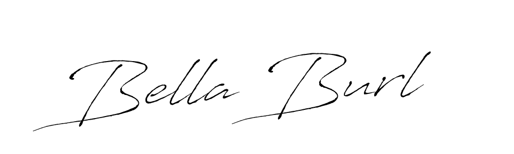 Bella Burl stylish signature style. Best Handwritten Sign (Antro_Vectra) for my name. Handwritten Signature Collection Ideas for my name Bella Burl. Bella Burl signature style 6 images and pictures png