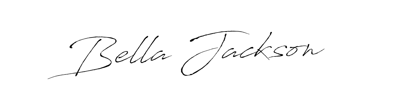 How to make Bella Jackson name signature. Use Antro_Vectra style for creating short signs online. This is the latest handwritten sign. Bella Jackson signature style 6 images and pictures png