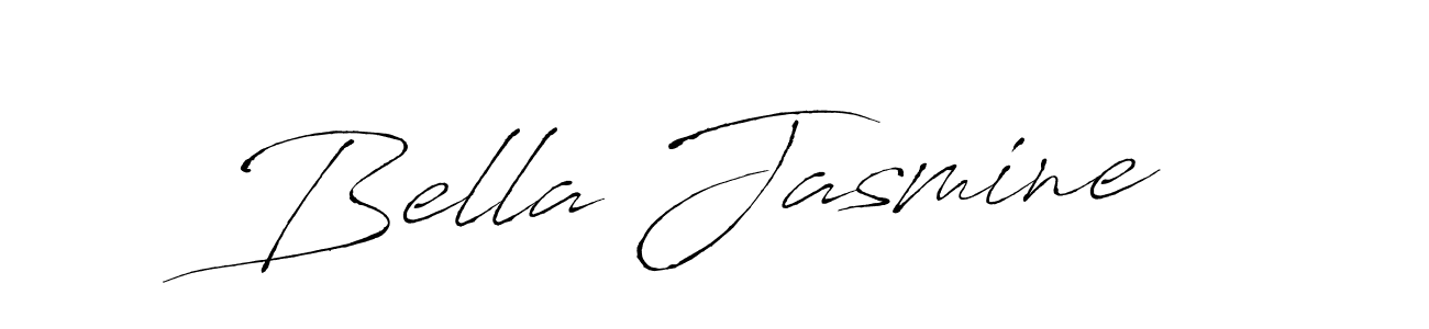 Bella Jasmine stylish signature style. Best Handwritten Sign (Antro_Vectra) for my name. Handwritten Signature Collection Ideas for my name Bella Jasmine. Bella Jasmine signature style 6 images and pictures png