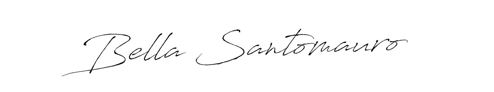 Bella Santomauro stylish signature style. Best Handwritten Sign (Antro_Vectra) for my name. Handwritten Signature Collection Ideas for my name Bella Santomauro. Bella Santomauro signature style 6 images and pictures png