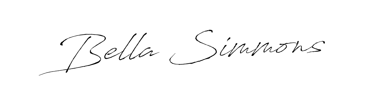 Use a signature maker to create a handwritten signature online. With this signature software, you can design (Antro_Vectra) your own signature for name Bella Simmons. Bella Simmons signature style 6 images and pictures png