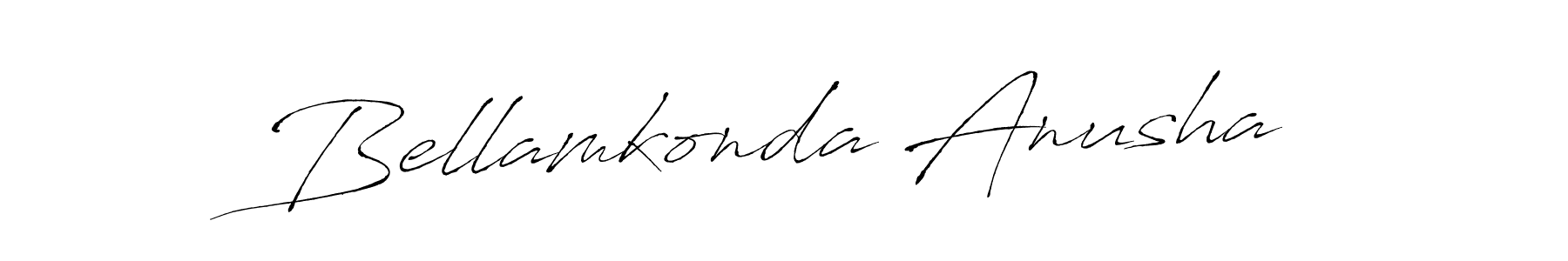 Make a beautiful signature design for name Bellamkonda Anusha. With this signature (Antro_Vectra) style, you can create a handwritten signature for free. Bellamkonda Anusha signature style 6 images and pictures png
