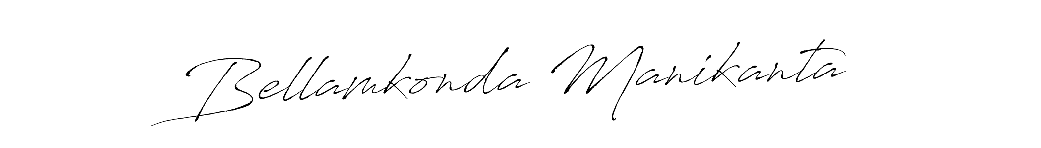 Create a beautiful signature design for name Bellamkonda Manikanta. With this signature (Antro_Vectra) fonts, you can make a handwritten signature for free. Bellamkonda Manikanta signature style 6 images and pictures png