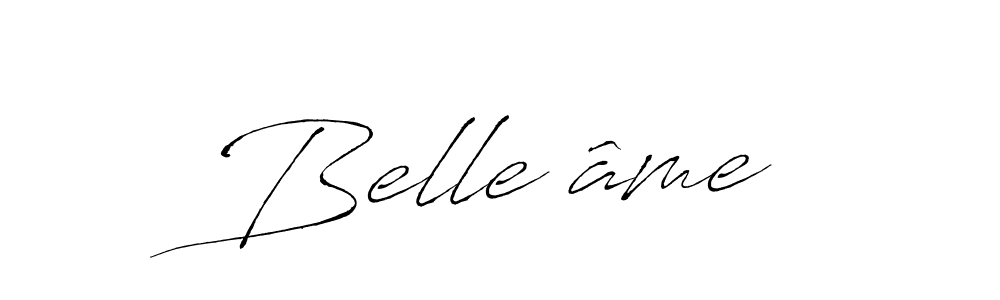 Create a beautiful signature design for name Belle âme. With this signature (Antro_Vectra) fonts, you can make a handwritten signature for free. Belle âme signature style 6 images and pictures png