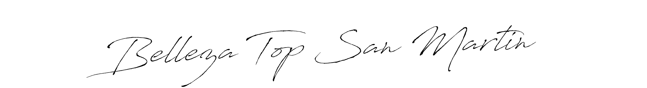 if you are searching for the best signature style for your name Belleza Top San Martin. so please give up your signature search. here we have designed multiple signature styles  using Antro_Vectra. Belleza Top San Martin signature style 6 images and pictures png