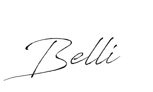 Belli stylish signature style. Best Handwritten Sign (Antro_Vectra) for my name. Handwritten Signature Collection Ideas for my name Belli. Belli signature style 6 images and pictures png