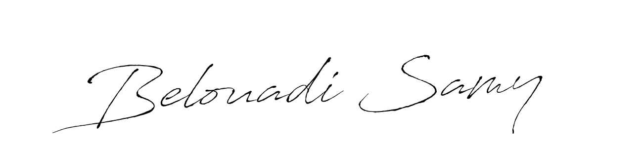 Use a signature maker to create a handwritten signature online. With this signature software, you can design (Antro_Vectra) your own signature for name Belouadi Samy. Belouadi Samy signature style 6 images and pictures png