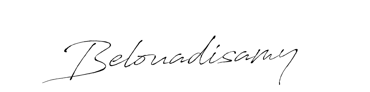 You should practise on your own different ways (Antro_Vectra) to write your name (Belouadisamy) in signature. don't let someone else do it for you. Belouadisamy signature style 6 images and pictures png