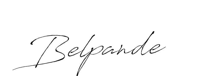 The best way (Antro_Vectra) to make a short signature is to pick only two or three words in your name. The name Belpande include a total of six letters. For converting this name. Belpande signature style 6 images and pictures png