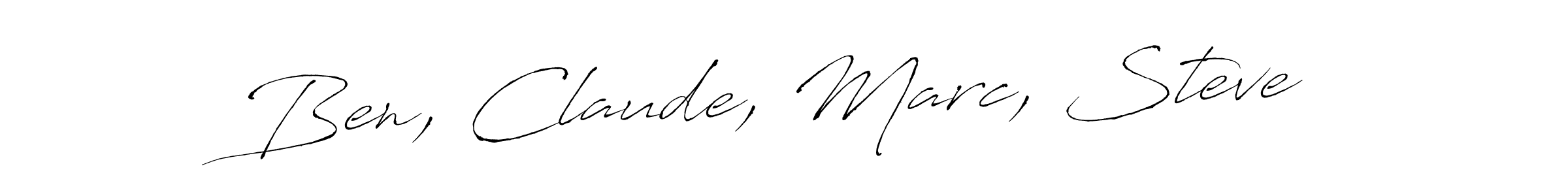 Also we have Ben, Claude, Marc, Steve name is the best signature style. Create professional handwritten signature collection using Antro_Vectra autograph style. Ben, Claude, Marc, Steve signature style 6 images and pictures png