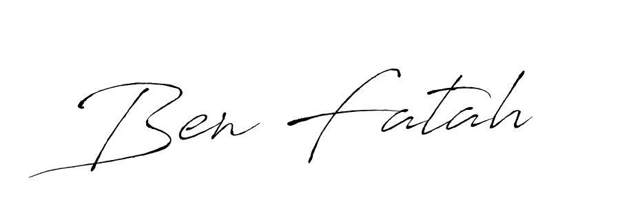 How to make Ben Fatah signature? Antro_Vectra is a professional autograph style. Create handwritten signature for Ben Fatah name. Ben Fatah signature style 6 images and pictures png