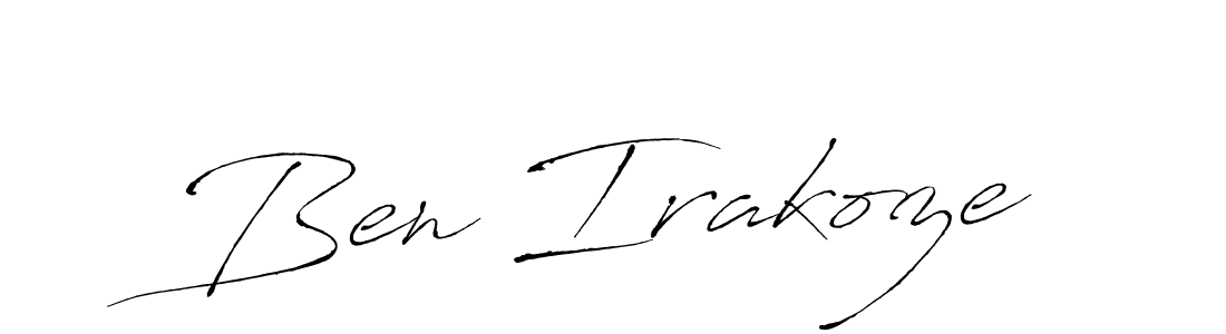 Antro_Vectra is a professional signature style that is perfect for those who want to add a touch of class to their signature. It is also a great choice for those who want to make their signature more unique. Get Ben Irakoze name to fancy signature for free. Ben Irakoze signature style 6 images and pictures png