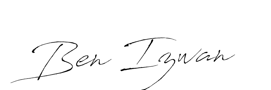 Create a beautiful signature design for name Ben Izwan. With this signature (Antro_Vectra) fonts, you can make a handwritten signature for free. Ben Izwan signature style 6 images and pictures png