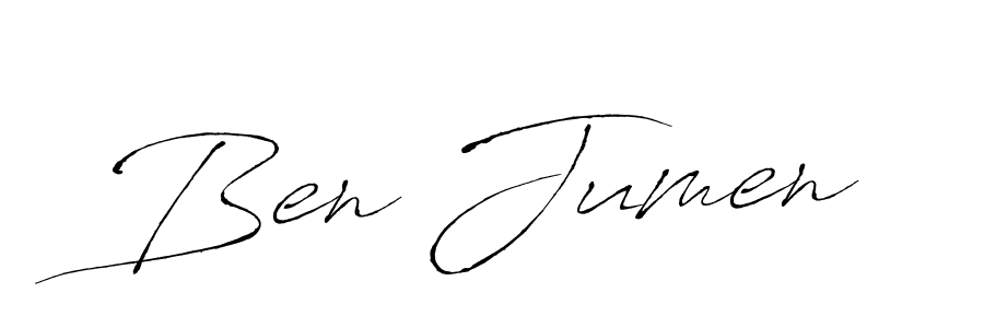 How to make Ben Jumen signature? Antro_Vectra is a professional autograph style. Create handwritten signature for Ben Jumen name. Ben Jumen signature style 6 images and pictures png