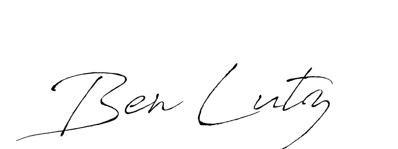 Make a beautiful signature design for name Ben Lutz. With this signature (Antro_Vectra) style, you can create a handwritten signature for free. Ben Lutz signature style 6 images and pictures png