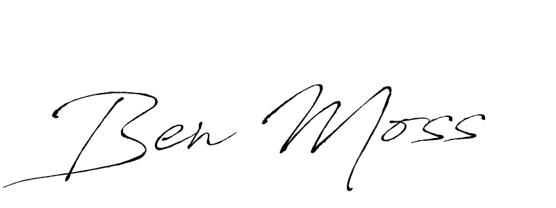 Use a signature maker to create a handwritten signature online. With this signature software, you can design (Antro_Vectra) your own signature for name Ben Moss. Ben Moss signature style 6 images and pictures png