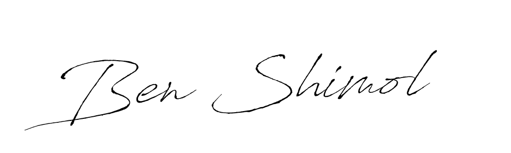 How to make Ben Shimol name signature. Use Antro_Vectra style for creating short signs online. This is the latest handwritten sign. Ben Shimol signature style 6 images and pictures png