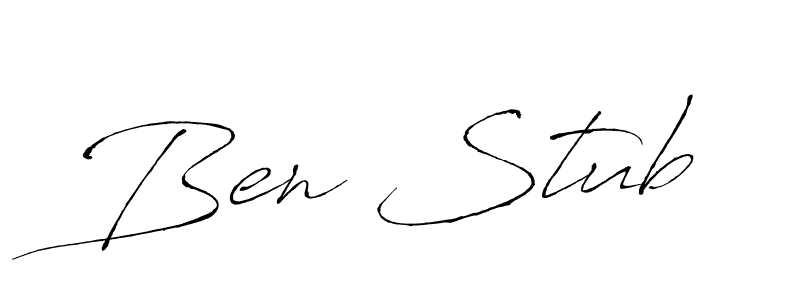 Make a beautiful signature design for name Ben Stub. With this signature (Antro_Vectra) style, you can create a handwritten signature for free. Ben Stub signature style 6 images and pictures png