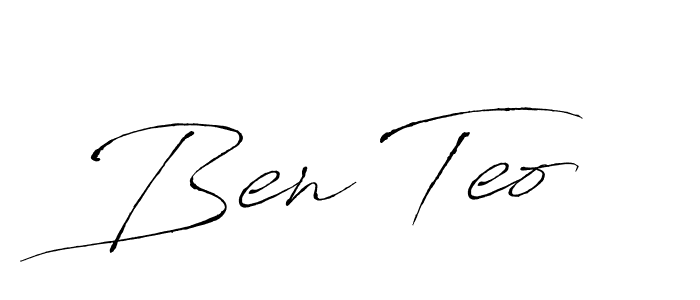 Use a signature maker to create a handwritten signature online. With this signature software, you can design (Antro_Vectra) your own signature for name Ben Teo. Ben Teo signature style 6 images and pictures png