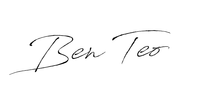 Use a signature maker to create a handwritten signature online. With this signature software, you can design (Antro_Vectra) your own signature for name Ben Teo. Ben Teo signature style 6 images and pictures png