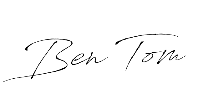 How to make Ben Tom signature? Antro_Vectra is a professional autograph style. Create handwritten signature for Ben Tom name. Ben Tom signature style 6 images and pictures png