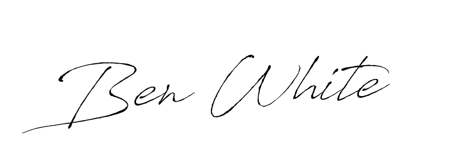 You should practise on your own different ways (Antro_Vectra) to write your name (Ben White) in signature. don't let someone else do it for you. Ben White signature style 6 images and pictures png