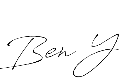 Make a beautiful signature design for name Ben Y. With this signature (Antro_Vectra) style, you can create a handwritten signature for free. Ben Y signature style 6 images and pictures png