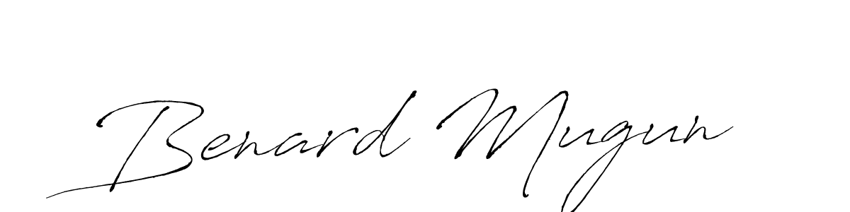 The best way (Antro_Vectra) to make a short signature is to pick only two or three words in your name. The name Benard Mugun include a total of six letters. For converting this name. Benard Mugun signature style 6 images and pictures png